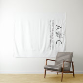 ミニマモダンリストのエレガントな結婚式 タペストリー (インサイチュ(横))