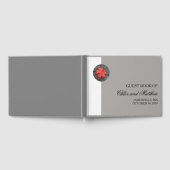 ミニマモダンリストのオータムパーソナライズされたリーフ結婚ズ ゲストブック (全面)