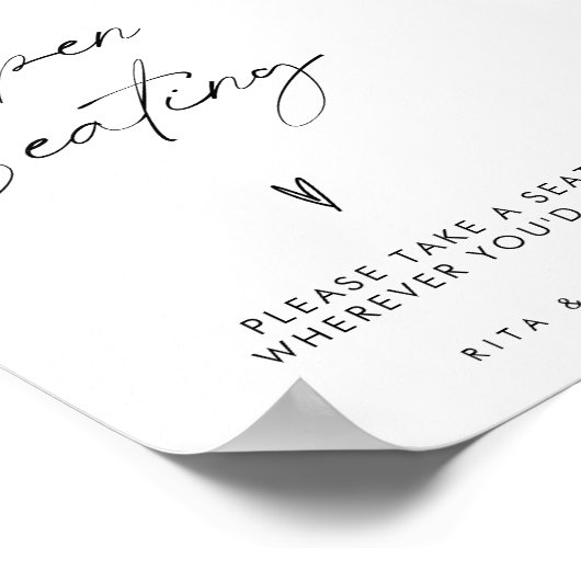 ミニマモダンリストのオ結婚ープシー ポスター (角)