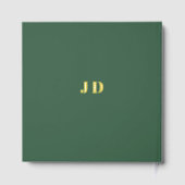 ミニマモダンリストのカップル名シンプルの結婚数 ゲストブック (裏面)