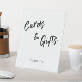 ミニマモダンリストのカードと贈り結婚物 台座サイン (インサイチュ)