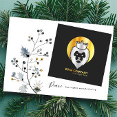 ミニマモダンリストのクリスマスオーガニック企業のはっきりした シーズンカード