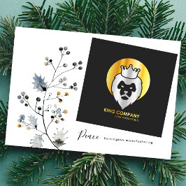 ミニマモダンリストのクリスマスオーガニック企業のはっきりした シーズンカード