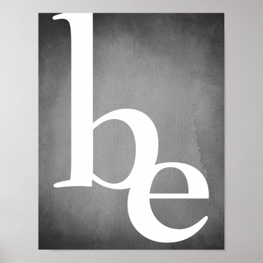 ミニマモダンリストのクリーンなグレーと白のはっきりした文字 ポスター (正面)