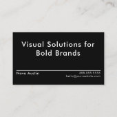 ミニマモダンリストのグはっきりしたラフィック・デザイナー 名刺 (裏面)