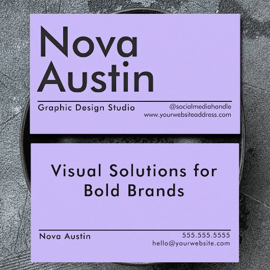 ミニマモダンリストのグはっきりしたラフィック・デザイナー 名刺