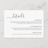 ミニマモダンリストのグレー書結婚道の詳細 エンクロージャーカード (正面)