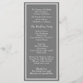 ミニマモダンリストのグ結婚レイ プログラム (裏面)