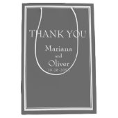 ミニマモダンリストのグ結婚レイ ミディアムペーパーバッグ (正面)