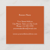 ミニマモダンリストのゴールデとラストプロフェッショナルのロゴ スクエア名刺 (裏面)