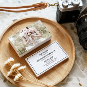 ミニマモダンリストのシックな写真写真 名刺