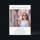 ミニマモダンリストのシック写真50th誕生日パーティー 招待状<br><div class="desc">ミニマルモダンリストシック写真50th誕生日パーティーへの招待</div>