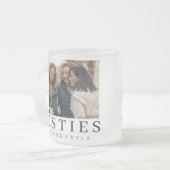 ミニマモダンリストのシック最高のフリーズ フロストグラスマグカップ (正面左)