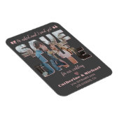 ミニマモダンリストのスタイリッシュタイポグラフィ写真 マグネット (右側)