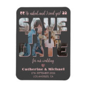 ミニマモダンリストのスタイリッシュタイポグラフィ写真 マグネット (縦)