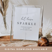 ミニマモダンリストのスパーカー結婚センドフのサイン ポスター