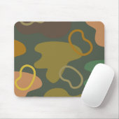 ミニマモダンリストのスモーキーカラーシンプルパレット緑 マウスパッド (マウス)