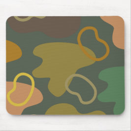 ミニマモダンリストのスモーキーカラーシンプルパレット緑 マウスパッド