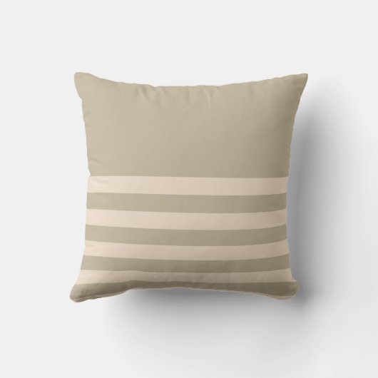 ミニマモダンリストのセージ緑ストライプ色 クッション (裏面)