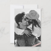 ミニマモダンリストのダスティバラカジュアル結婚ズ 出欠カード (裏面)