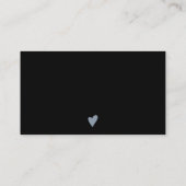 ミニマモダンリストのダスティブルー感謝していオーダー 名刺 (裏面)