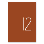 ミニマモダンリストのテー結婚ブルカード番号 テーブルナンバー (正面)