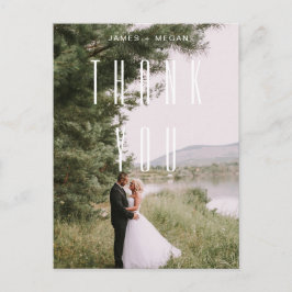 ミニマモダンリストのデザイン写真結婚の皆様へ ポストカード