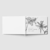 ミニマモダンリストのトロピカルミニマ結婚リスト ゲストブック (全面)