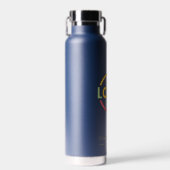 ミニマモダンリストのネイビーブルー会社のビジネスロゴ ウォーターボトル (正面)