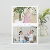 ミニマモダンリストのハヌカー3家族の写真 シーズンカード (スタンド正面)