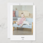 ミニマモダンリストのハヌカー3家族の写真 シーズンカード (裏面)