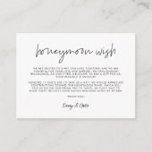 ミニマモダンリストのハネムーンの願い エンクロージャーカード (正面)