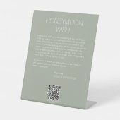 ミニマモダンリストのハネムーン結婚ウィッシュ 台座サイン (正面)