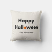 ミニマモダンリストのハロウィーン枕パーソナライズされた- クッション (正面)