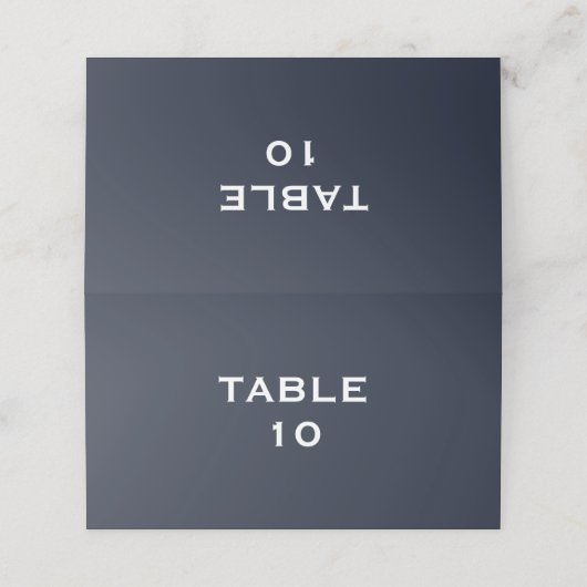 ミニマモダンリストのバルト海結婚海 プレイスカード (外部開封)