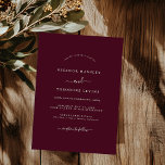ミニマモダンリストのバ結婚ルグンディ 招待状<br><div class="desc">リトルかわいらしベイリー店の結婚式招待状をもっと！</div>