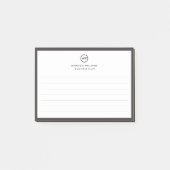 ミニマモダンリストのパーソナライズされた文房具 ポストイット (正面)