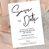 ミニマモダンリストのビジネスイベント日付の保存 招待状