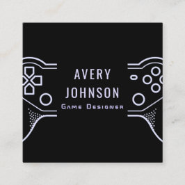 ミニマモダンリストのビデオゲームテスタデザイナクールー スクエア名刺