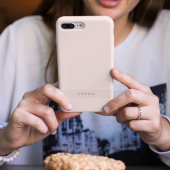 ミニマモダンリストのピンクパーソナライズされた色 Case-Mate iPhoneケース
