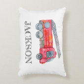 ミニマモダンリストのファイアマン誕生日パーティー アクセントクッション (正面(垂直))