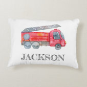 ミニマモダンリストのファイアマン誕生日パーティー アクセントクッション (裏面)