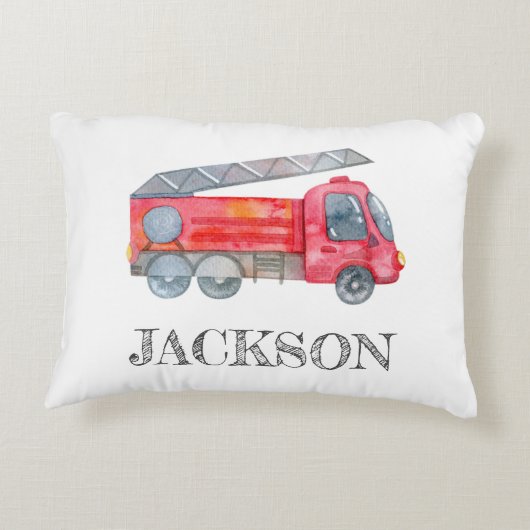 ミニマモダンリストのファイアマン誕生日パーティー アクセントクッション (裏面)