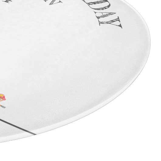 ミニマモダンリストのファイアマン誕生日パーティー カッティングボード (角)