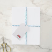 ミニマモダンリストのファイアマン誕生日パーティー ギフトタグ (より糸付き)