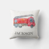 ミニマモダンリストのファイアマン誕生日パーティー クッション (裏面)