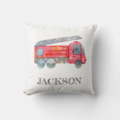 ミニマモダンリストのファイアマン誕生日パーティー クッション (正面)