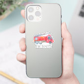 ミニマモダンリストのファイアマン誕生日パーティー シール (スマートフォン)