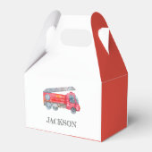 ミニマモダンリストのファイアマン誕生日パーティー フェイバーボックス (裏面サイド)