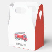 ミニマモダンリストのファイアマン誕生日パーティー フェイバーボックス (オープン)